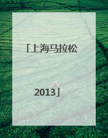 「上海马拉松2013」上海马拉松2022年报名